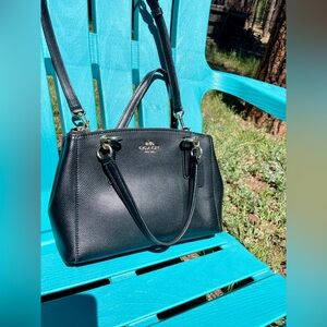 Coach Black Leather Handbag